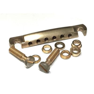 Faber 4007 Tone-Lock Tailpiece Kit Metric Aged Gold for sale