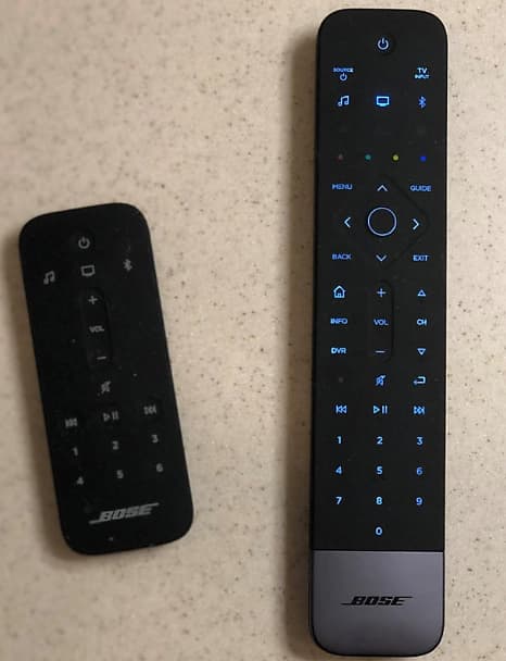 Bose soundbar shops 500 remote control