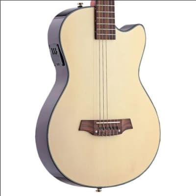 Angel Lopez EC3000CN: Electric Solid Body Classical Guitar with Cutaway - A Harmonious Fusion of Tradition and Innovation image 2