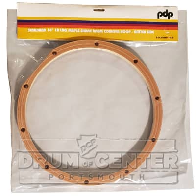 PDP Wood Snare Drum Hoop 14" 10-Lug Batter Side w/Cutouts image 1