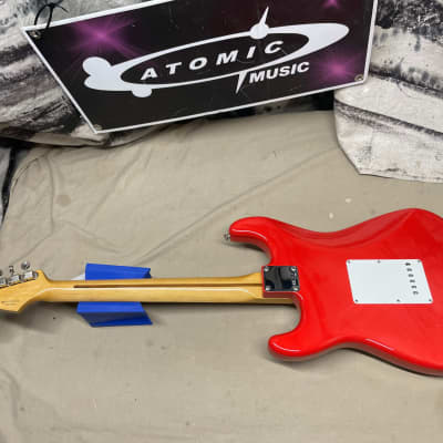 Fender FSR Special Edition '50s Stratocaster Guitar 2015 - Rangoon Red / Maple Neck image 12