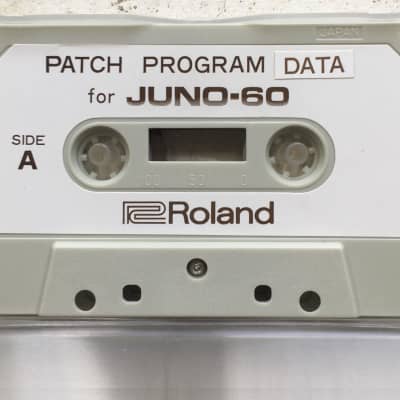 Roland Juno-60 Original factory Patch and program data cassettetape