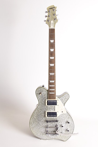Aria Pro II M series Silver Sparkle M-650T Rare body design! | Reverb