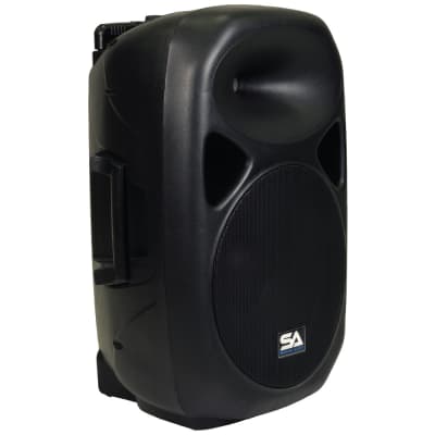 Seismic Audio - RSG-15-Pair - Pair of Powered 15" PA Speakers Rechargeable with 2 Wireless Mics, Rem image 5