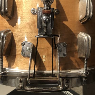 Slingerland 6.5x14" Radio King Snare Drum - 1940s Refinished Maple Gloss image 7