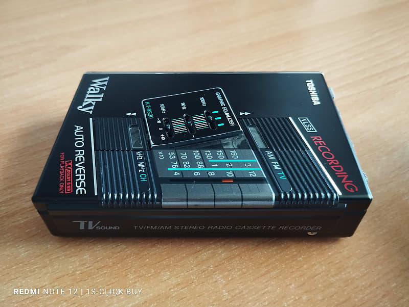 Toshiba Walkman walky radio recorder casstte Player KT RS 30