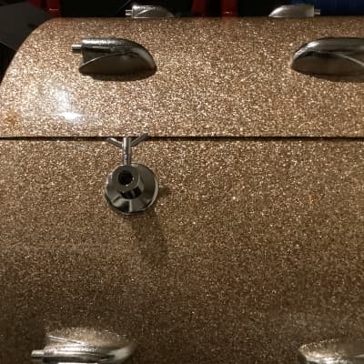 Gretsch 22x14 bass drum shell 1960s - Champagne Sparkle image 4