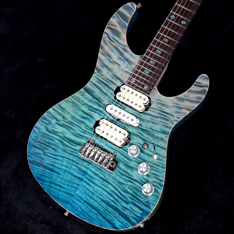 FREEDOM CUSTOM GUITAR RESEARCH Hydra 24F-2Point Premium Grade Quilted Maple  Blue Fade 