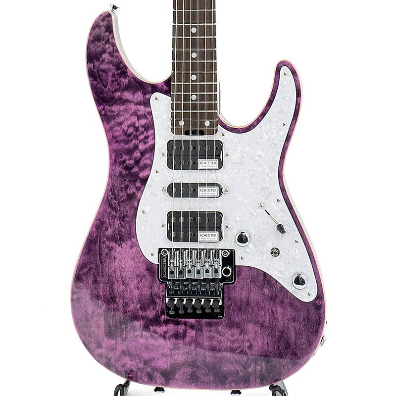 SCHECTER SD-2-24-AL (See-Thru Purple/Rosewood) -Made in Japan
