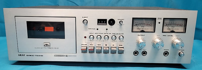 Akai GXC-710D Glass & X'Tal Ferrite Head Cassette Deck *FOR PARTS