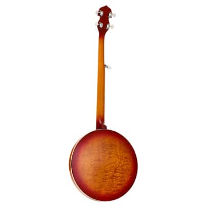 Ozark 5 String Banjo Transparent Finish - Cherry Sunburst image 2