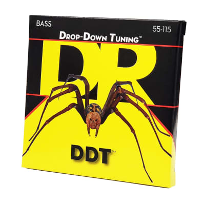 DR Strings DDT Drop Down Tuning Bass Strings: Extra Heavy 55-115 image 4