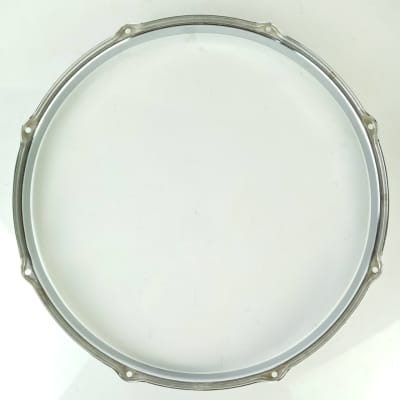 Leedy 14"Double-Flange Stick-Chopper Chrome-Brass Snare Drum/Tom Batter Rim/Hoop image 6