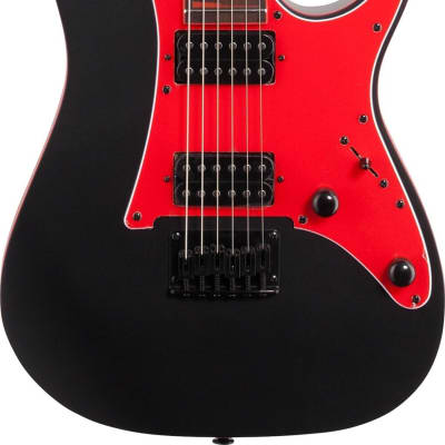 Ibanez GRG131DX RG Gio Electric Guitar, Black Flat image 2