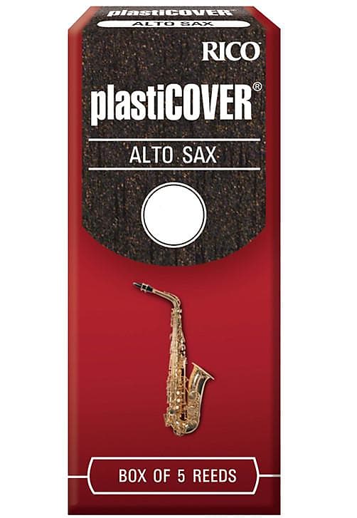Rico Plasticover Alto Saxophone Reeds, Strength 1.0, 5-pack image 1