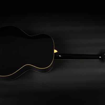 2000 Epiphone MIK SQ-180 Neil Diamond Signature Limited Edition - Metallic Black | Korea Custom Acoustic Guitar | Case image 12