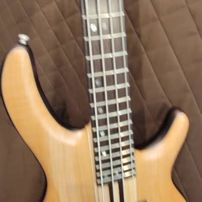 Cort A4PLUSFMMHOPN Figured Maple Top Mahogany Body 5pcs Maple Neck 4-String Electric Bass Guitar image 10