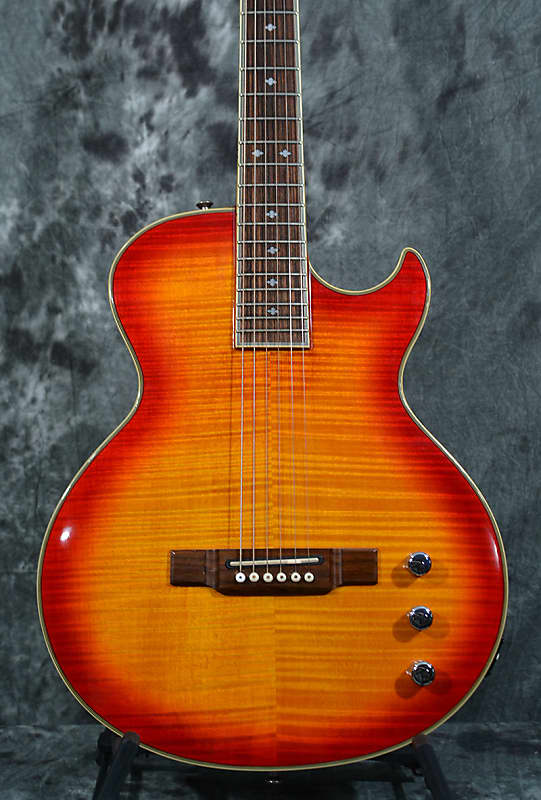 Washburn SBF-80 Chambered Flametop Solid body Acoustic