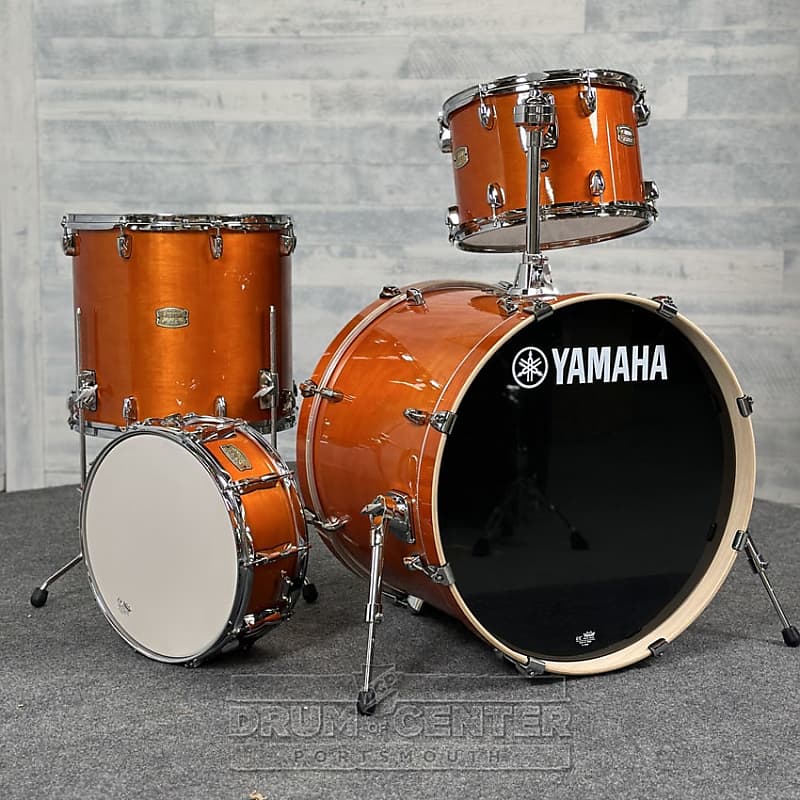 Yamaha Stage Custom Birch 4pc Drum Set 22 13 16 14 Honey 