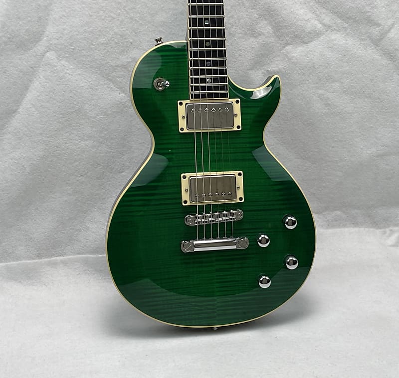 Custom GMP Pawn Shop Deluxe Electric Guitar Green RH w/ Case LP Design |  Reverb