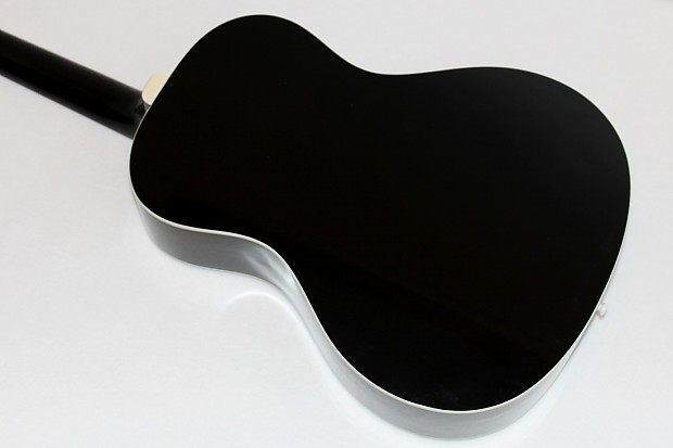 JN Guitars Thin Body Acoustic-Electric Auditorium Guitar - Black - BES-ACE  BK