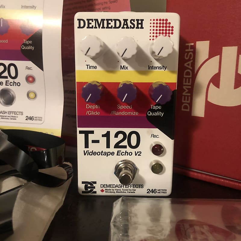 Brand New Demedash T120 V2 Video Tape Echo aged VHS Reverb Canada