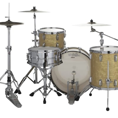 Ludwig Classic Maple Aged Onyx Fab 14x22_9x13_16x16 Drums Shell Pack  Authorized Dealer image 3