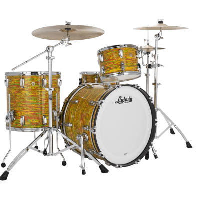 Ludwig Classic Maple Citrus Mod Fab 14x22_9x13_16x16 Drum Set Shell Pack Kit  Made in USA Authorized Dealer image 1