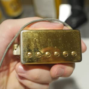 Late 1980s Early 1990s Gibson Original 490R 490T Series Pickups Gold image 6