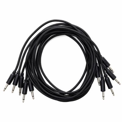 Erica Synths Braided & Soft Eurorack Patch Cables 90 cm (5 pcs) (Black)  [Three Wave Music] image 2