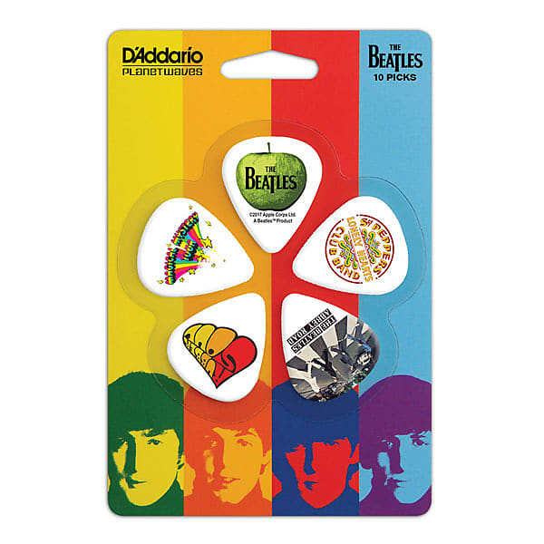 D'Addario Beatles Classic Albums Guitar Picks - 10-pack; thin image 1