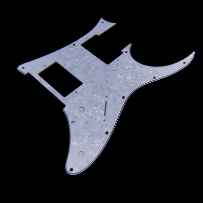 Custom Guitar Pick Guard for Ibanez RG 350 DX , 2-Pickup, 4ply White Pearloid image 2