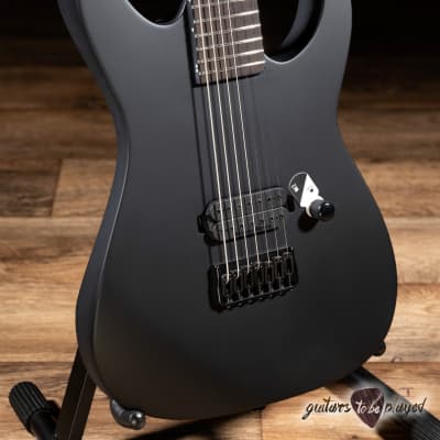 ESP LTD M-7HT Baritone Black Metal 7-String Guitar – Black Satin (M-7BHT) image 5