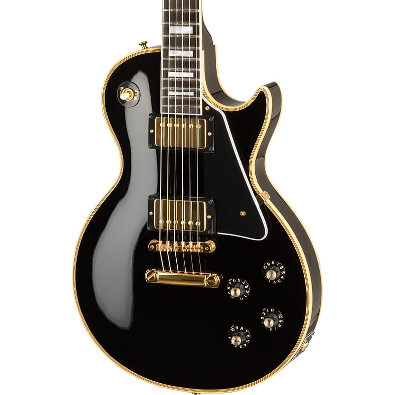 ギター Gibson Custom Shop 1968 Les Paul Custom Gibson Custom Shop 1968 Les Paul Custom Reissue - ebony