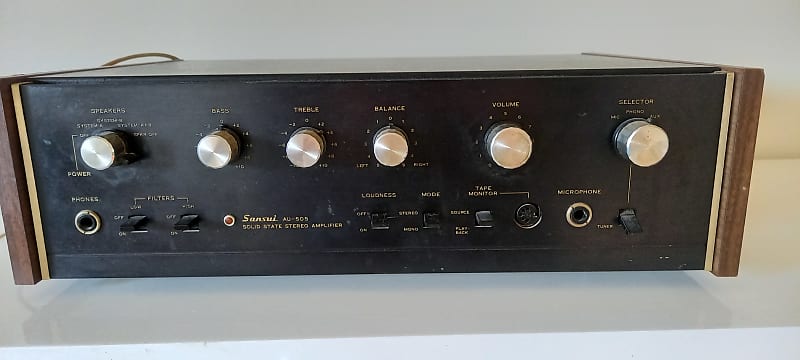 Sansui AU-505 1973 noir | Reverb