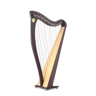 Lyon & Healy Drake Lever Harp Mahogany