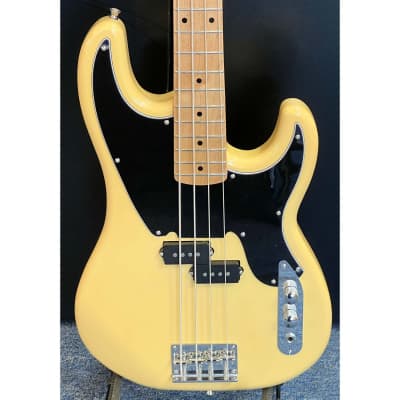 Tagima TW-66 Woodstock Series Tele P Bass Butterscotch Blackguard 4 String for sale