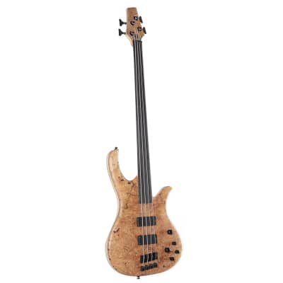 Human Base Jonas 4 Fretless Nat 4-String  E-Bass Guitar, Natural - 4-String Electric Bass for sale