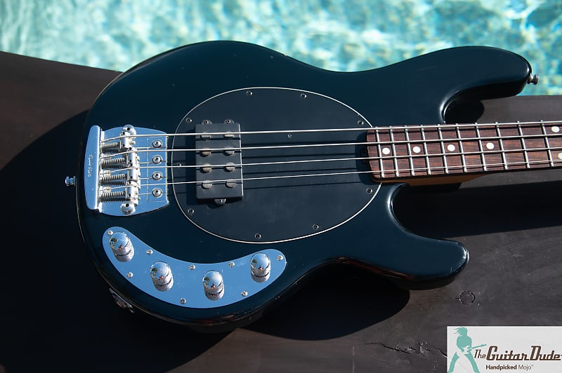 1995 Music Man StingRay - Black - Flame Maple Neck! - Made