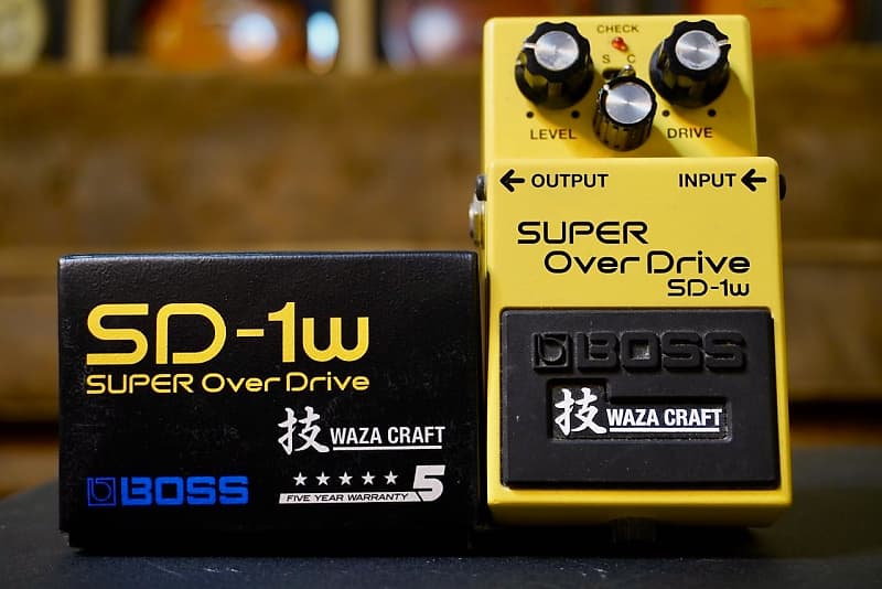 Boss SUPER Over Drive SD 1W Waza Craft Yellow