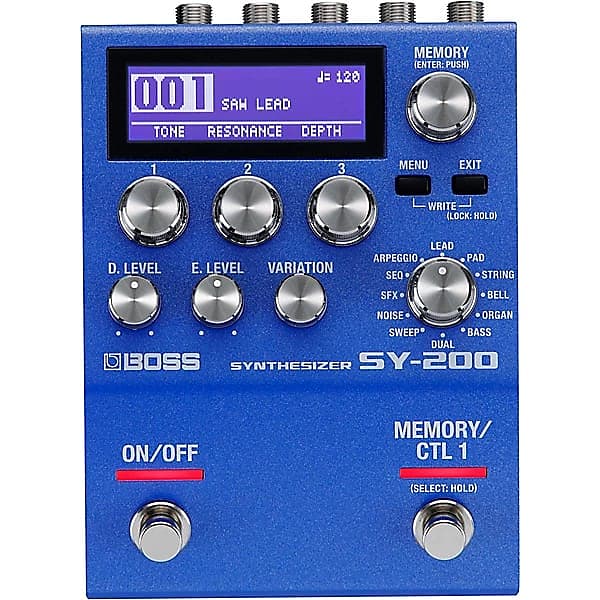 BOSS  SY-200 Synthesizer Effects Pedal 2024 - Blue image 1