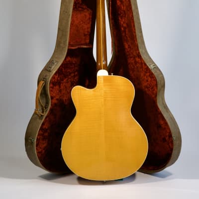 1962 Levin Archtop Mod 330 Natural Maple with Brazilian Rosewood, DeArmond Dynasonic & CITES image 13