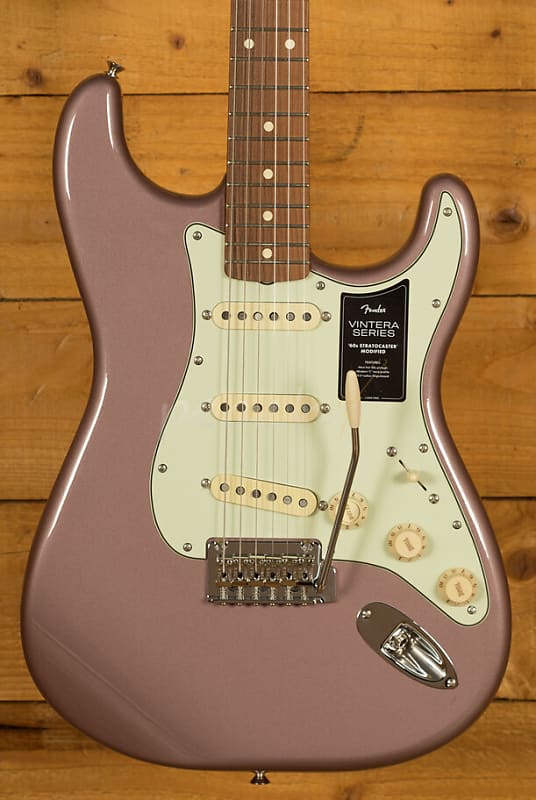 Fender Vintera '60s Stratocaster Modified | Pau Ferro - Burgundy Mist Metallic image 1