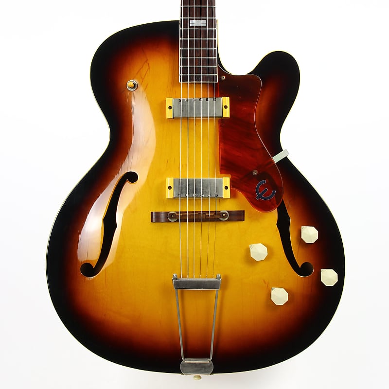 RARE 1958 Epiphone Gibson-Made Zephyr Regent Thinline E312T Electric - 2 New York Pickups, Cutaway image 1
