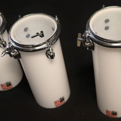 Seamless Acrylic Octobans.   RL Drum Company Solid White 2022 - solid white image 2