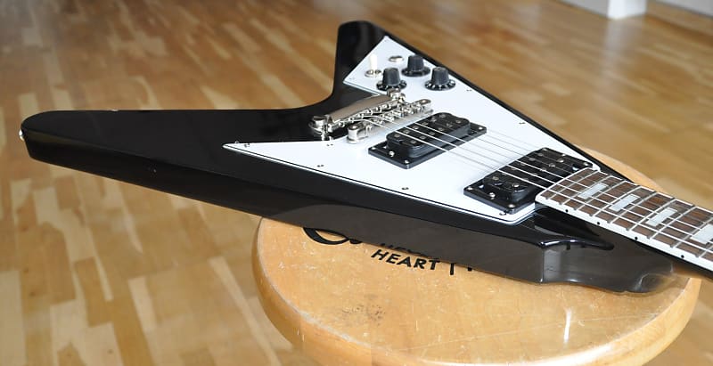 Edwards E-FV-85D LH フライングV レフティ Edwards by ESP E-FV-85D Flying V 2011 Black Made in Japan