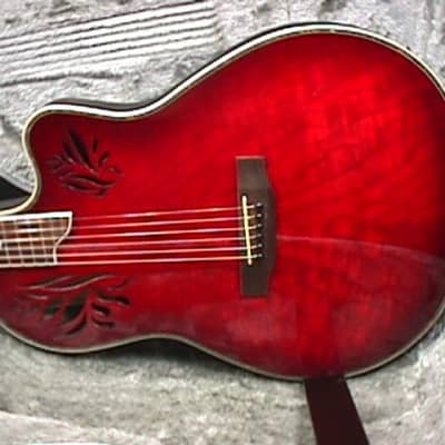 Dillion Acoustic-Electric Beautiful Red Guitar Model  J-135 CEA Ready to Play as-is  23 G image 2