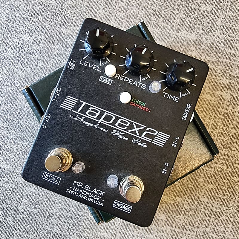 Mr. Black Tapex 2 Stereophonic Tape Echo Pedal Reverb