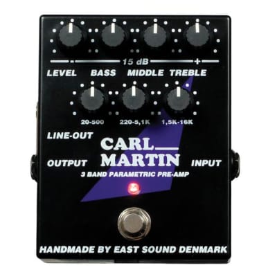 Carl Martin 3 Band Parametric EQ Preamp Pedal 438827 852940000677 for sale