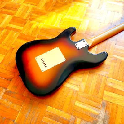 Toledo (by Aria) vintage strato-style electric guitar probably made in Japan in early 1970s! Low Action! image 11